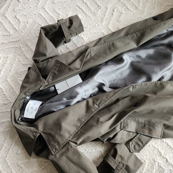 *NEW* Aritzia Khaki Double-Breasted Trench‎ Coat - Picture 13 of 15